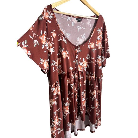 Torrid Studio Knit Scoop Neck Babydoll Top sz 4X - Picture 4 of 8